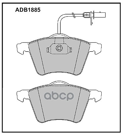 Колодки тормозные передние VW Multivan V 03-15 / VW Transporter IV  V  Caravelle ALLIED NIPPON арт. adb1885