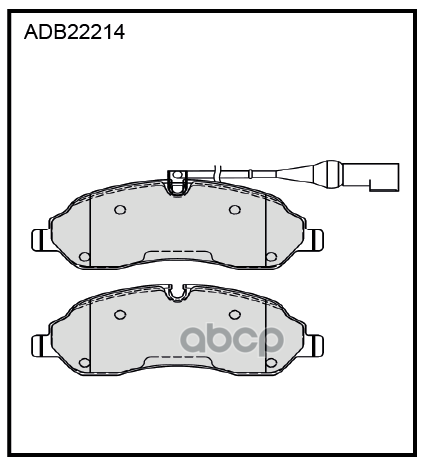 Колодки тормозные передние Ford Transit 13->  Tourneo 12-> ALLIED NIPPON арт. adb22214