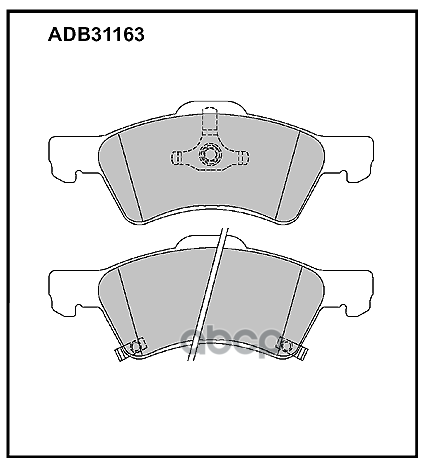 Колодки тормозные передние Chrysler Voyager III  IV 00-> / Dodge Caravan III  IV  V 00-> ALLIED NIPPON арт. adb31163