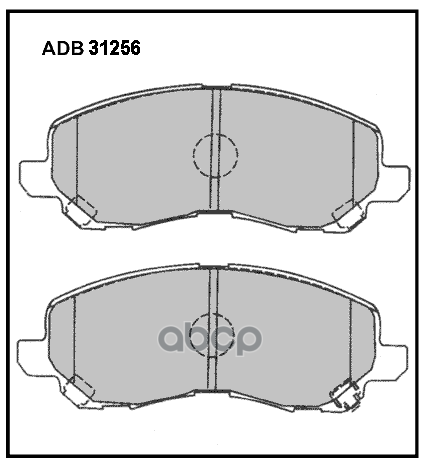 Колодки тормозные (Heavy Duty серия - усил.) передние Mitsubishi ASX 10-12  Lancer X  Outlander I  I ALLIED NIPPON арт. adb31...