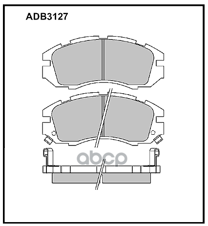 Колодки Тормозные Дисковые | Перед | ALLIED NIPPON арт. ADB3127
