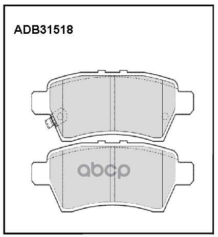 Колодки тормозные задние Nissan Pathfinder III 05-14  IV 12-> / Nissan Navara  NP300 04-09 ALLIED NIPPON арт. adb31518