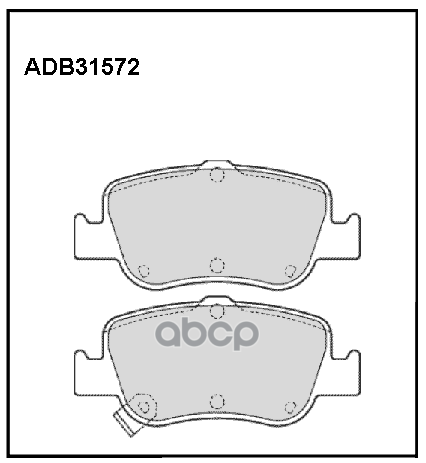 Колодки тормозные задние Toyota Auris 12-18 / Toyota Corolla (E14  E15) 06-14  (E17  E18) 13-18 ALLIED NIPPON арт. adb31572