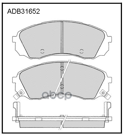 Колодки тормозные передние Kia Carnival III 06-> / Hyundai H1  Starex 97-07  Grand Starex 08-> / Hav ALLIED NIPPON арт. adb31652
