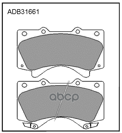 Колодки тормозные передние Toyota Land Cruiser 200 (J2) 07->  / Toyota Land Cruiser Prado (J15) 09-> ALLIED NIPPON арт. adb31661