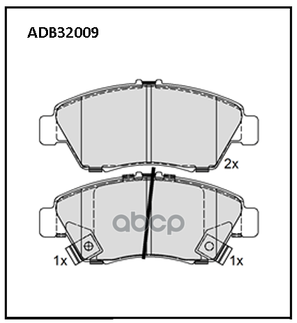 Колодки Тормозные | Перед | ALLIED NIPPON арт. ADB32009