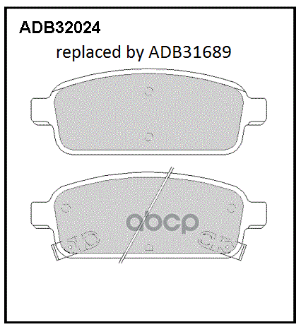 Колодки торм. задние chevrolet cruze/orlando 1.4-2.0 09> ALLIED NIPPON арт. adb32024
