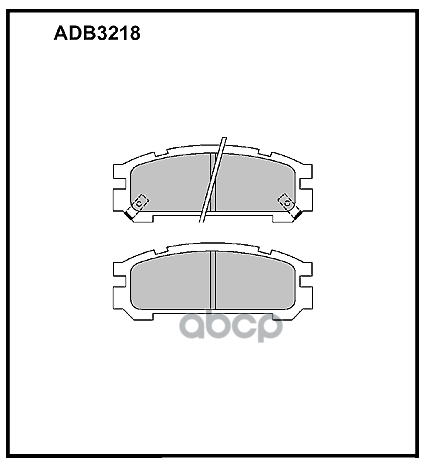Колодки тормозные задние Subaru Impreza 92-00  Legacy I 89-94  II 94-99  III 98-03 ALLIED NIPPON арт. adb3218