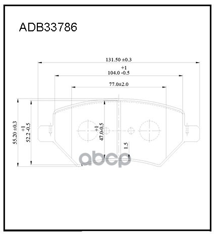 Колодки тормозные передние Omoda C5 22-> / Chery Tiggo 3 14->  Tiggo 4  Tiggo 4 Pro 17->  Tiggo T11 ALLIED NIPPON арт. adb33786