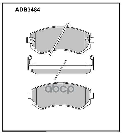 Колодки тормозные передние Nissan Almera I (N15) 95-00  Patrol 97-07  Sunny III 90-95 ALLIED NIPPON арт. adb3484