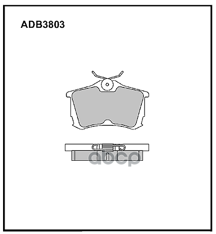 Колодки тормозные задние Honda Accord VI 97-03  VII 03-12 ALLIED NIPPON арт. adb3803