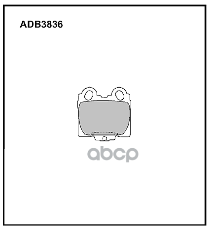 Колодки Тормозные Дисковые | Зад | ALLIED NIPPON арт. ADB3836