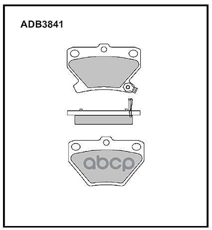 Колодки Тормозные Дисковые | Зад | ALLIED NIPPON арт. ADB3841