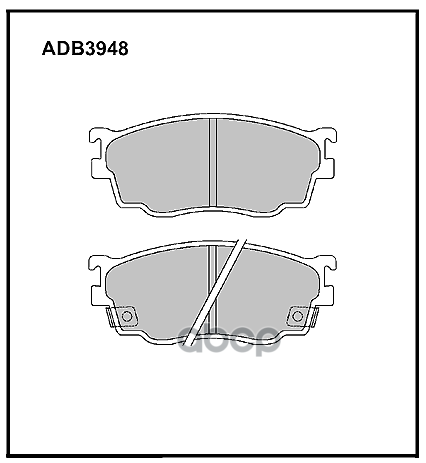 Колодки тормозные передние Mazda 6 02-08 ALLIED NIPPON арт. adb3948