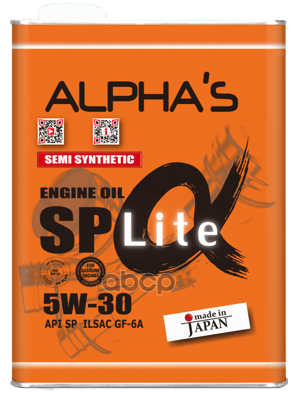 ALPHA'S Масло Моторное Sp-Alpha 5W30 Sp(Lite) 4L