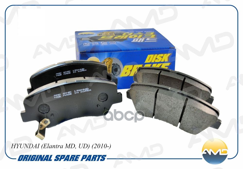 Колодки тормозные дисковые перед AMD арт. AMDBF515