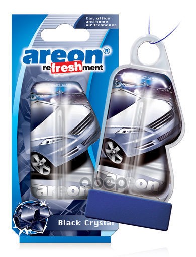 Ароматизатор Подвесной Гелевый "Refreshment Liquid" Black Crystal AREON арт. LC08