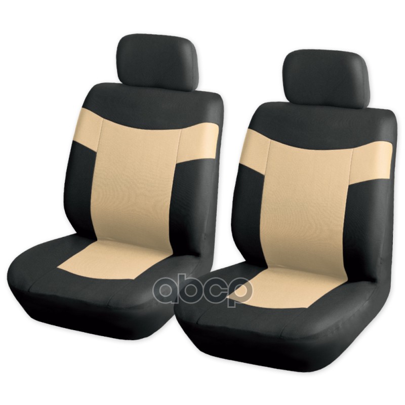 Чехлы на передние сиденья (рубашка) с подголовником, черно-бежевый 4пр. ARNEZI A0508003 ARNEZI арт. A0508003