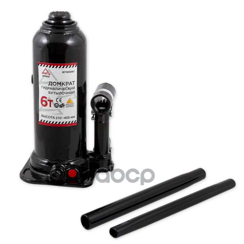 Домкрат Гидравлический Бутылочный 6 Т. 210-405 Мм . Arnezi R7100061 ARNEZI арт. R7100061