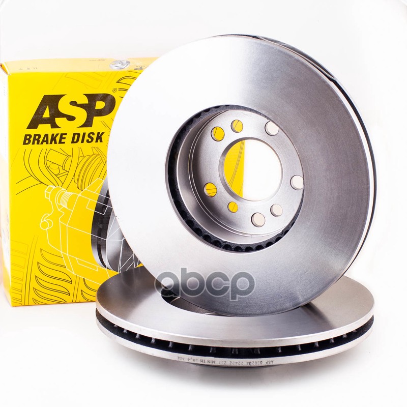 Тормозной диск BMW X3(E83)/X5(E53) 0007 передний, вентилируемый D=332 ASP 030204 ASP арт. 030204