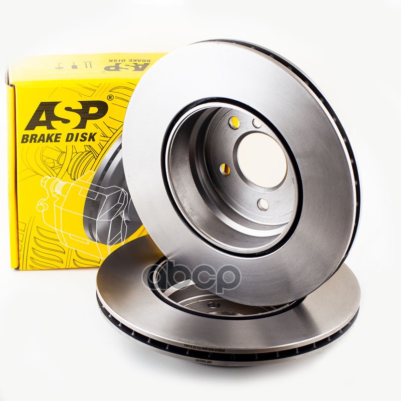 Диск тормозной BMW X5(E70)/X6(E71) 4.8L 07-> задний  вентилируемый D 345mm ASP арт. 030240