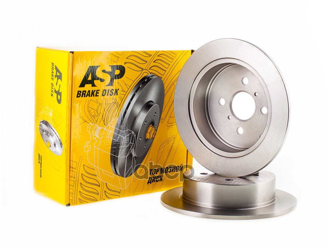 Диск тормозной задний TOYOTA Corolla E12/LIFAN Solano /D=269mm ASP 300217 ASP арт. 300217