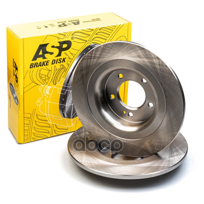 Диск тормозной задний JAC J7 на заднюю ось, не вентилируемый D=312 ASP 300232 ASP арт. 300232