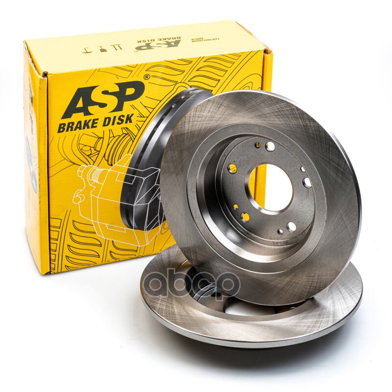 Диск тормозной HONDA Accord VIII 2.0-2.4 08> на заднюю ось  не вентилируемый D=282 ASP арт. 390205