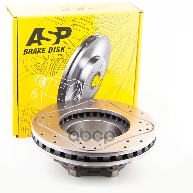 Тормозной диск GAZ NEXT передний с перфорацией и проточкой ASP 550202S ASP арт. 550202S