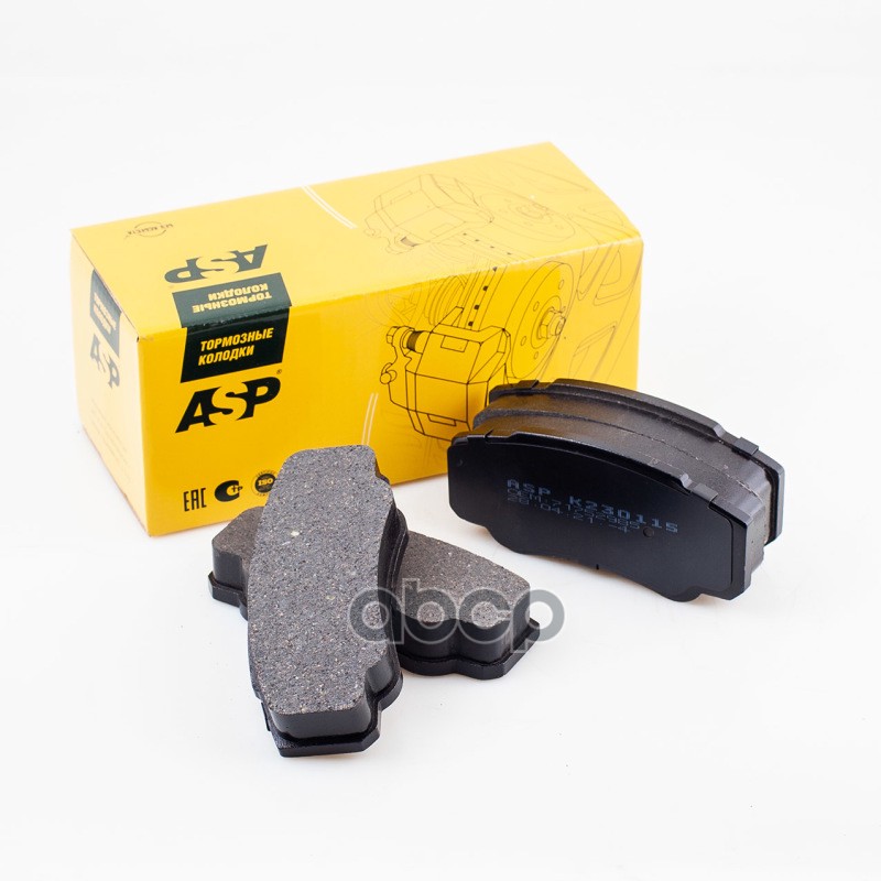 Колодки тормозные задние Fiat Ducato 244(RUS) R16 дисковые ASP арт. k230115