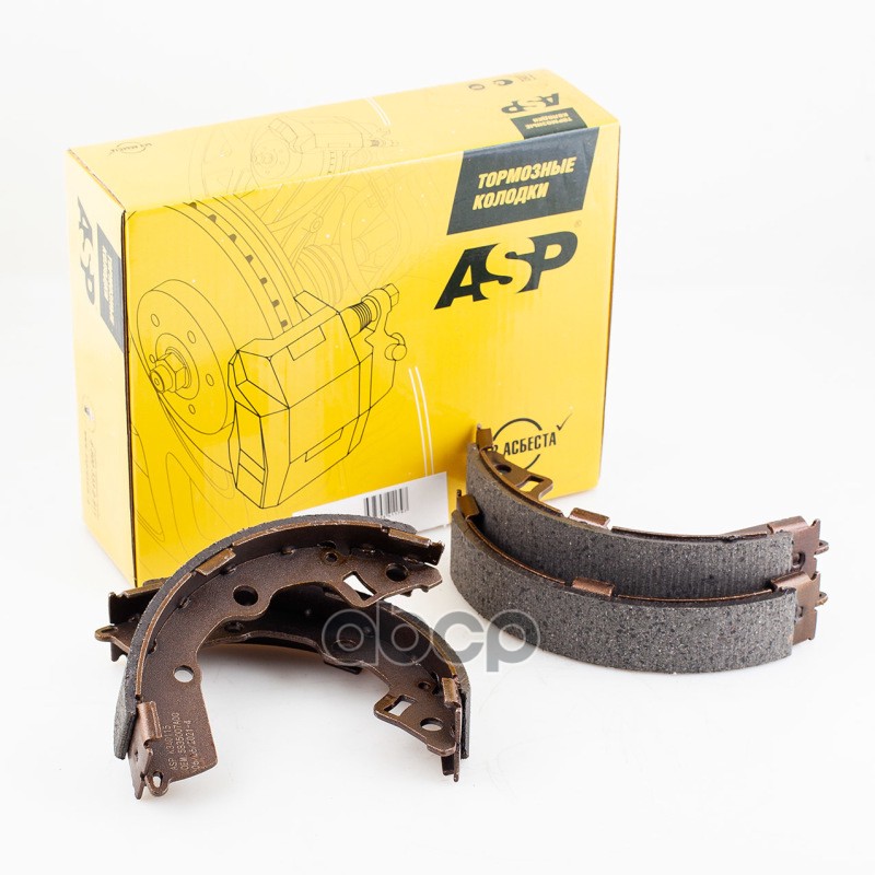 Колодки задние KIA PICANTO 1.0-1.1L (04-) ASP K340115 ASP арт. K340115