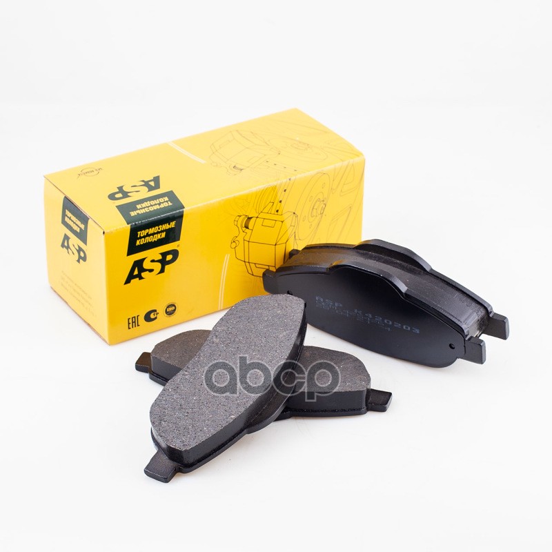 Колодки тормозные передние PEUGEOT 308/3008 1.4/1.6L 1.6HDI 04-> ASP арт. k420203