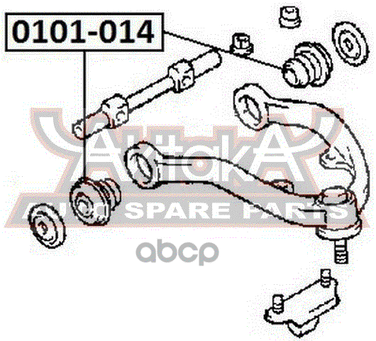 САЙЛЕНТБЛОК ПЕРЕДНЕГО ВЕРХНЕГО РЫЧАГА ASVA арт. 0101014
