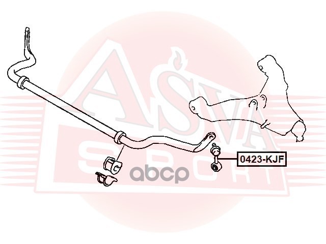 ТЯГА СТАБИЛИЗАТОРА ASVA арт. 0423KJF