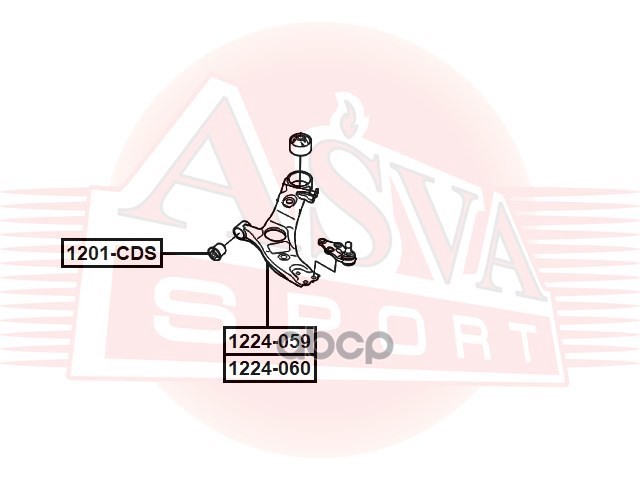 РЫЧАГ 1224-059 ASVA арт. 1224-059