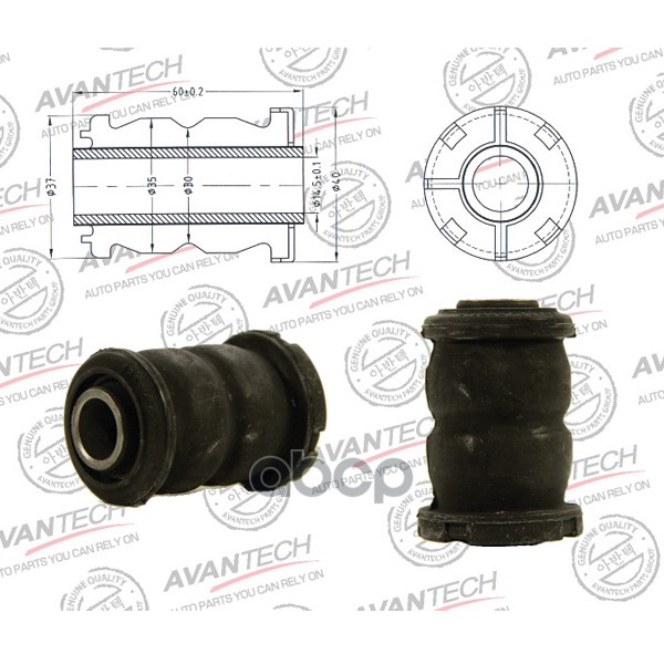 Сайлентблок Переднего Нижнего Рычага, Передний Avantech(Кратность 1 Шт) Asb0140 AVANTECH арт. ASB0140