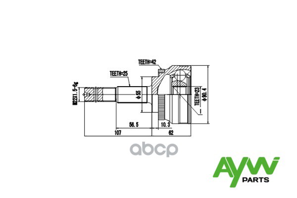 Шрус Наружный AYWIparts арт. AW1510069A