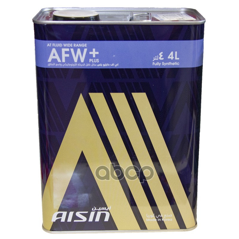 Масло трансмиссионное ATF Wide Range AFW+ 4л Aisin арт. ATFMT4SB