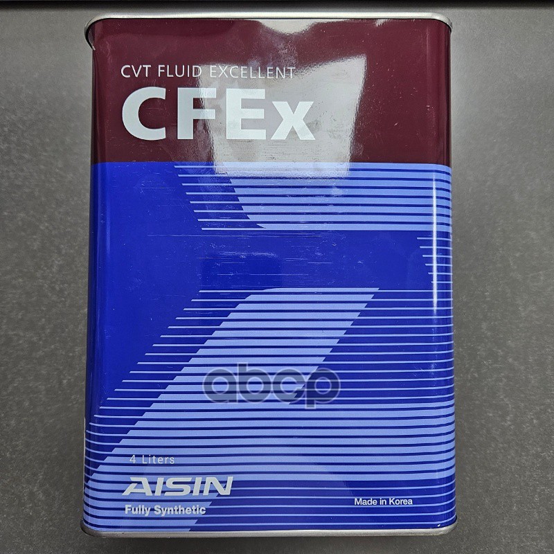 Масло трансмиссионное синтетическое CVT Fluid Excellent CFEX 4л Aisin арт. CVTF004S