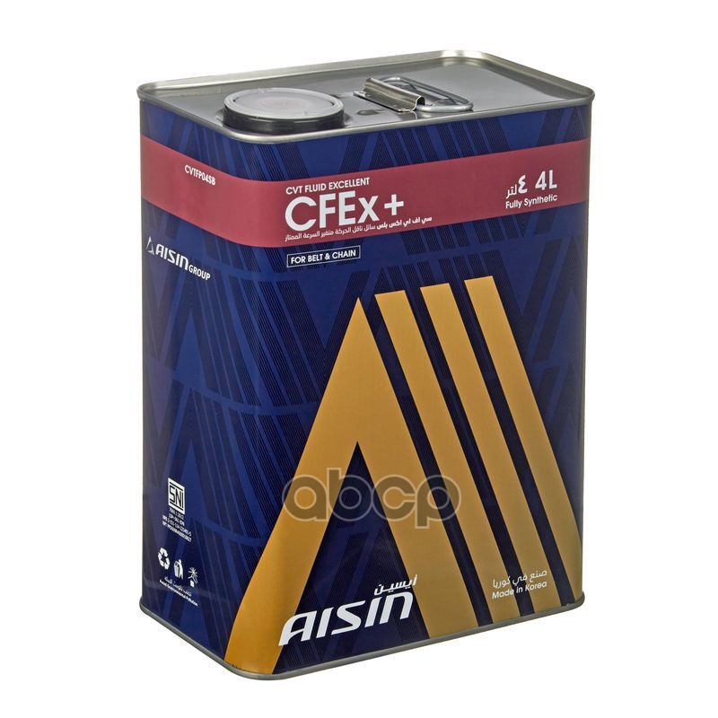 Масло трансмиссионное синтетическое CVT Fluid Excellent CFEX 4л Aisin арт. CVTFP04SB