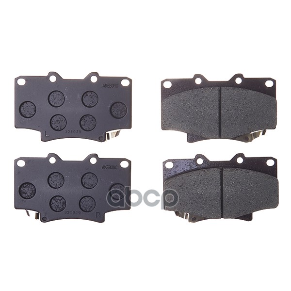 Колодки тормозные дисковые передние ПОДХОДЯТ ДЛЯ TOYOTA LC80 (_J8_) AN-336WK Akebono арт. AN-336WK