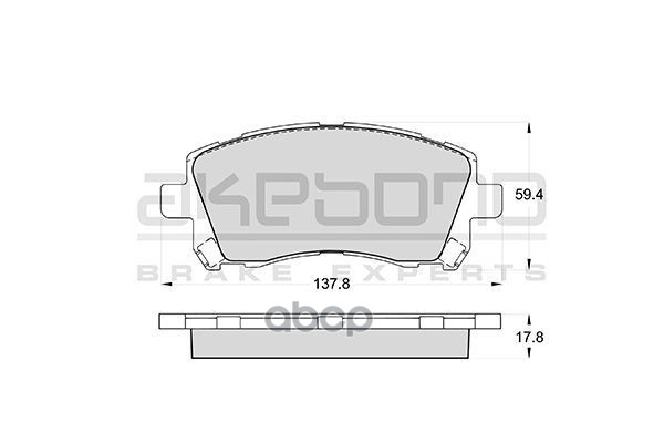 Колодки тормозные дисковые передние ПОДХОДЯТ ДЛЯ SUBARU FOERSTER (SF), LEGASY II-IV, OUTBACK (BE, BL) AN-463WK Akebono арт. A...