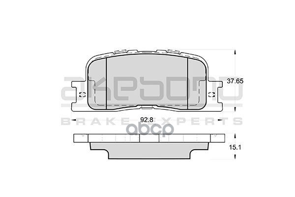 Колодки тормозные (Сзади) Toyota Camry (XV30) 01-06 / Wish 03-17 Akebono арт. AN-659K