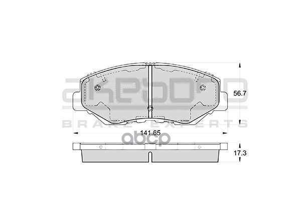 Колодки тормозные (Спереди) Honda Accord 02-08 / Civic 11-19 Akebono арт. AN-663WK