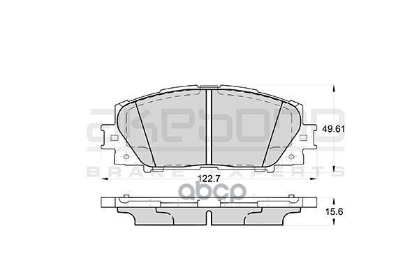 Колодки тормозные дисковые передние ПОДХОДЯТ ДЛЯ TOYOTA YARIS (P9_) AN-714K Akebono арт. AN-714K
