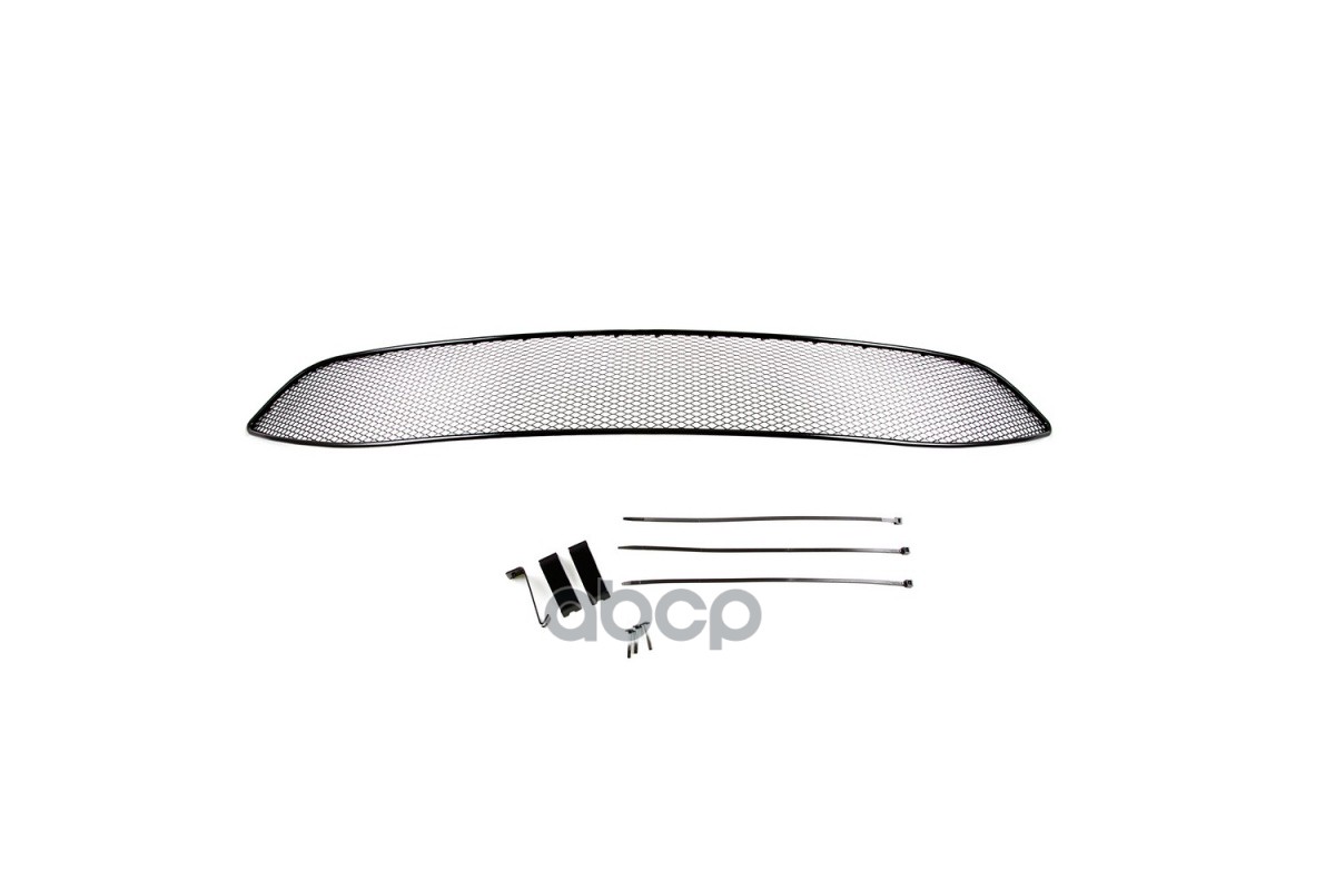 Сетка на бампер внешняя для NISSAN Qashqai 2014-2019, черн., 15 мм, для автомобилей без переднего парктроника / Ниссан Кашкай...