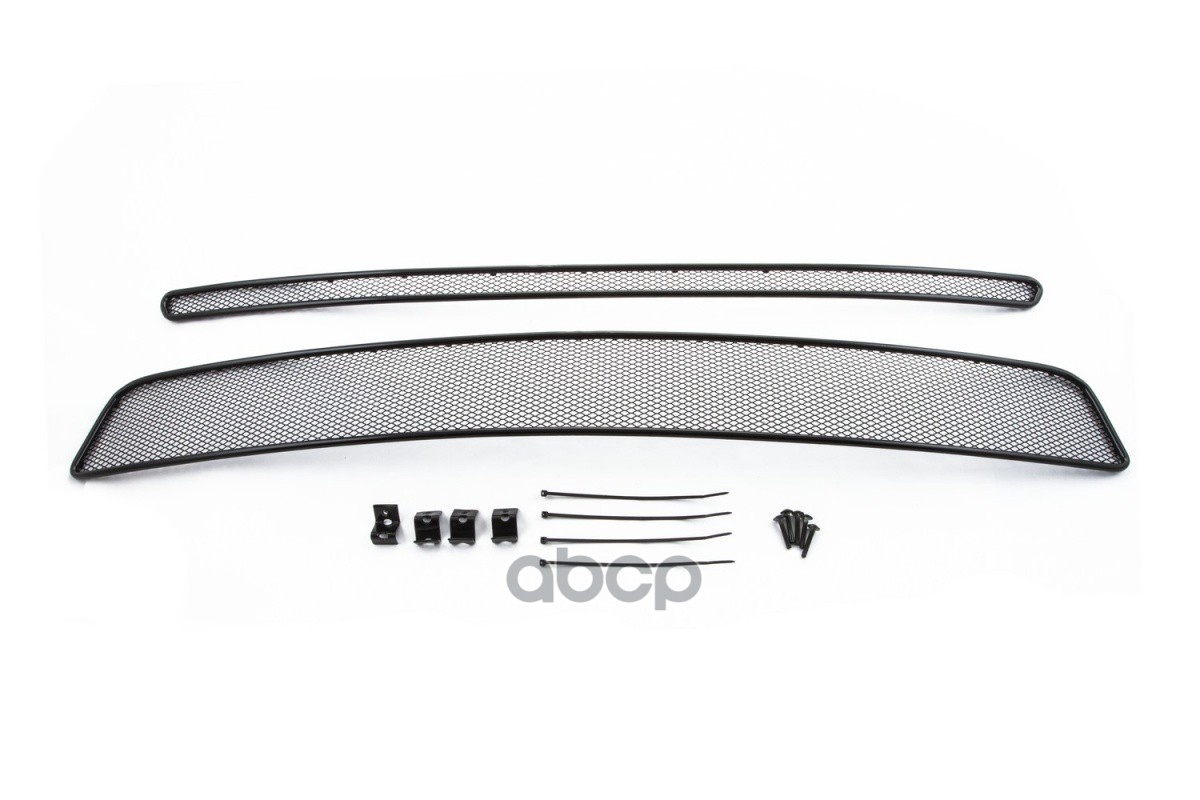 Сетка на бампер внешняя для NISSAN X-Trail 2007-2010, 2 шт., черн., 10 мм / Ниссан Х Трейл Arbori арт. 01-392207-101