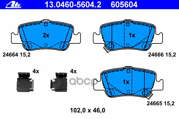 Колодки Тормозные Дисковые Задн, Toyota: Auris 1.33 Dual-Vvti/1.4 D-4D/1.4 Vvti/1.6/1.6 Vvti/1.8/1.8 4Wd/1.8 Vvti/2.0 D-4D/2....