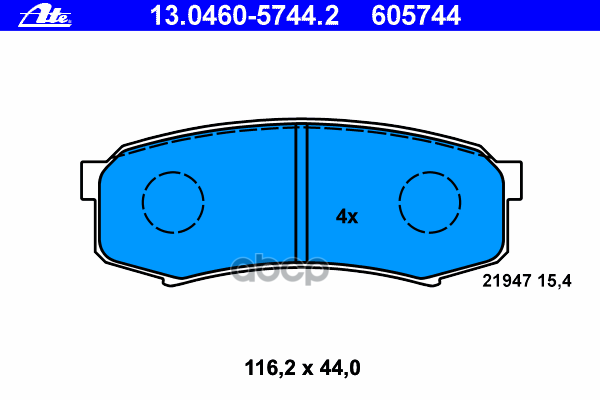Колодки Тормозные Дисковые Задн, Lexus: Gx 470 09-, Gx 470 01-09  Mitsubishi: Pajero Classic 3.0/3.2 Did/3.8 02-, Pajero Iv 3...