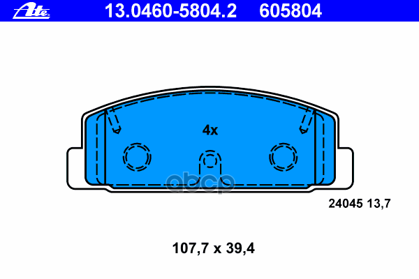 Колодки Тормозные Дисковые Задн, Mazda: 323 F Vi 1.6/1.9 16V/2.0/2.0 D/2.0 Td 98-04, 323 S Vi 1.6/1.9 16V/2.0/2.0 D/2.0 Td 98...